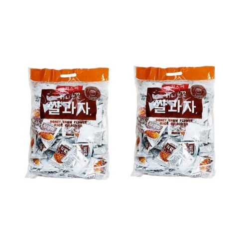 크리스피 허니눈꽃 쌀과자, 1kg, 2개