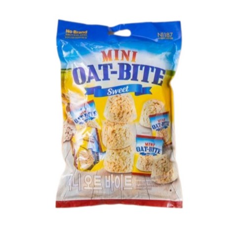 노브랜드 귀리분말 13.23% MINI OAT-BITE SWEET 미니오트바이트 400g, 8개