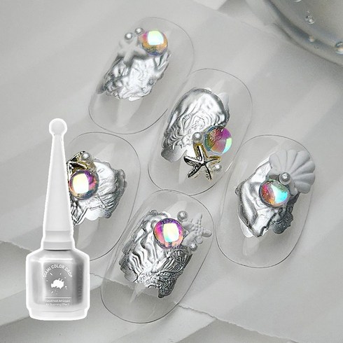 다이아미실버드롭 - [예약주문] 다이아미 잉크젤 메탈릭 고퀄리티 리퀴드 실버드롭, 1개, 10ml