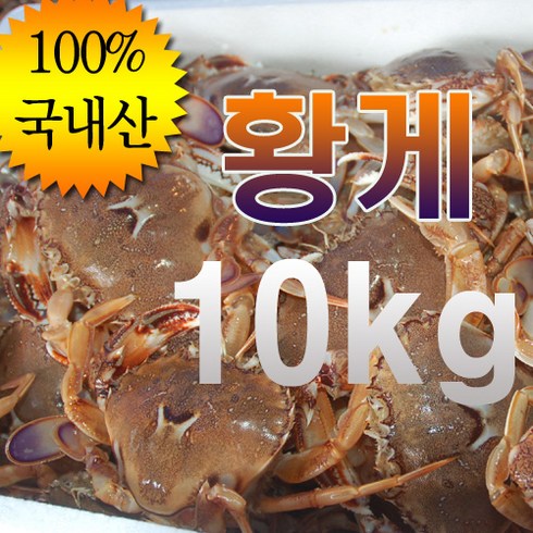 국내 자연산 황게(금게 방게) 깨다시 제주게 급냉 10kg, 황게 소~소소(70마리전후) 10kg, 1개