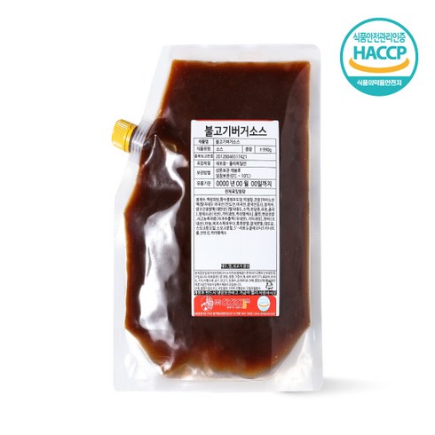 불고기버거소스 - 아이엠소스 불고기버거소스-1kg 햄버거 토스트 (당일발송보장), 1kg, 1개