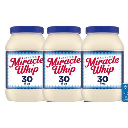 Miracle 미라클 미라클 휩 마요 드레싱 30 fl oz 3개팩, 887ml, 3개