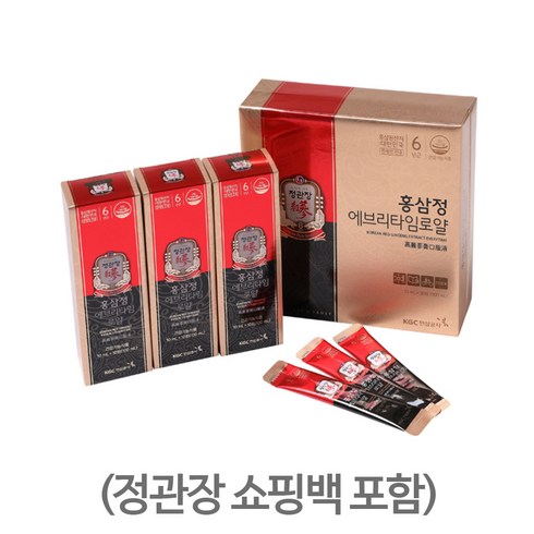 정관장 대표 홍삼정 상품 에브리타임 RoyaL 한달분량 선물용쇼핑백 포함, 1개, 10ml