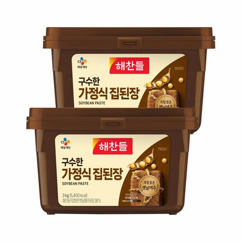 해찬들집된장 - CJ제일제당 해찬들 구수한 집된장 3kg x2개, 2개, 3000g