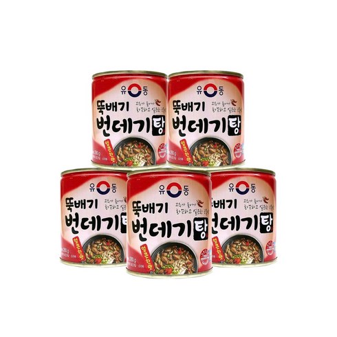 유동 뚝배기 번데기탕 얼큰한맛, 280g, 5개