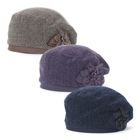 닥스(시즌잡화) [닥스모자] 헤링본 패턴 베레모 DK17WEO002