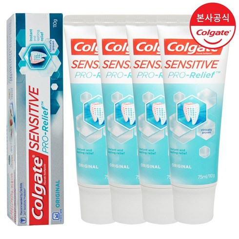 콜게이트 센시티브 화이트닝 치약, 110g, 4개