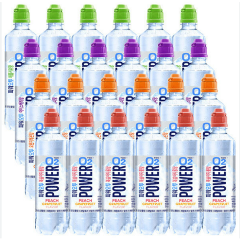 파워오투 - 농심 파워오투 4가지맛 혼합 500ml x 6개씩 (24개), 1세트