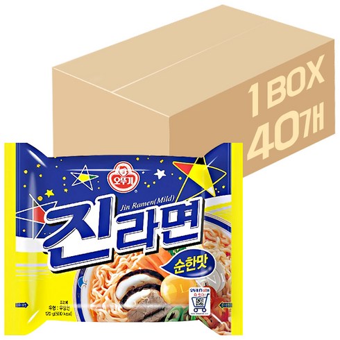 오뚜기 진라면 순한맛 120g x 40개