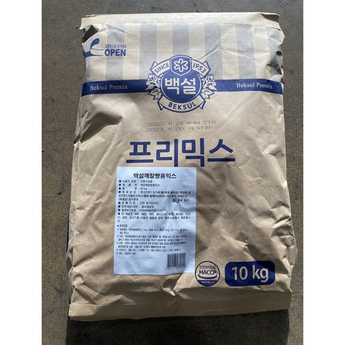 백설 깨찰빵믹스 10kg 프리믹스 깨찰빵, 1개