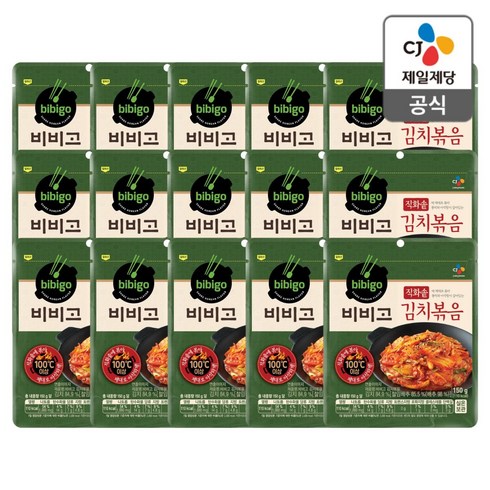 비비고 김치볶음 기타즉석식품, 15개, 150g