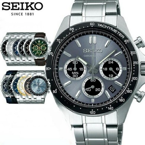 sbtr027 - 세이코 SEIKO SPIRIT 스피릿 8 남성 손목 시계 쿼츠 크로노그래프 메탈