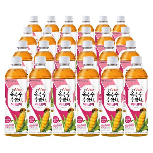 광동 V라인 옥수수수염차 이너브이, 500ml, 24개