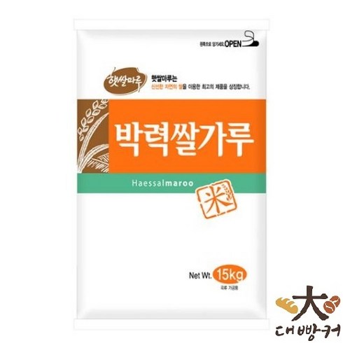 국산 대두 박력쌀가루 15kg 대용량 벌크 업소용, 1개