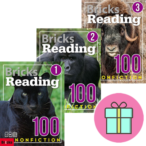 브릭스리딩100 - *영어노트 선물* 브릭스 리딩 100 논픽션 Bricks Reading 100 Nonfiction 1+2+3 세트 (전3권) : 슝슝오늘출발!!