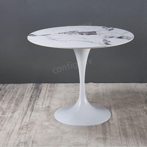 사리넨테이블 사리넨식탁 Knoll 놀 원형 식탁 다이닝테이블 북유럽 거실 커스텀, 7.광택표면슬레이트원탁파텍필립