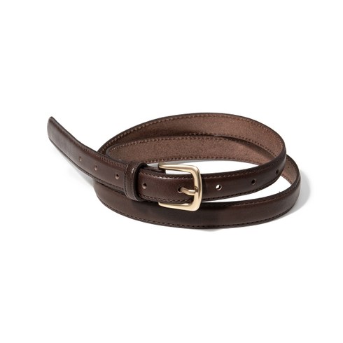 halden벨트 - HALDEN(W) simple vintage cowhide leather belt (T022_brown)