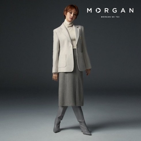 MORGAN 윈터 버튼 스커트