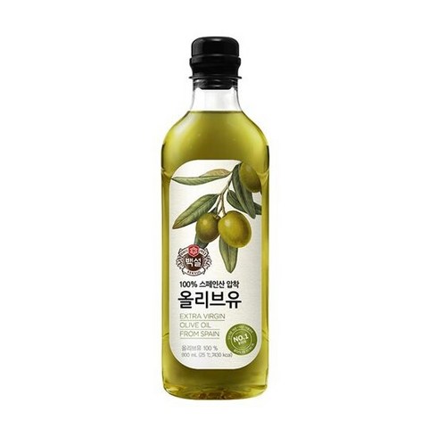 백설 올리브유, 900ml, 5개