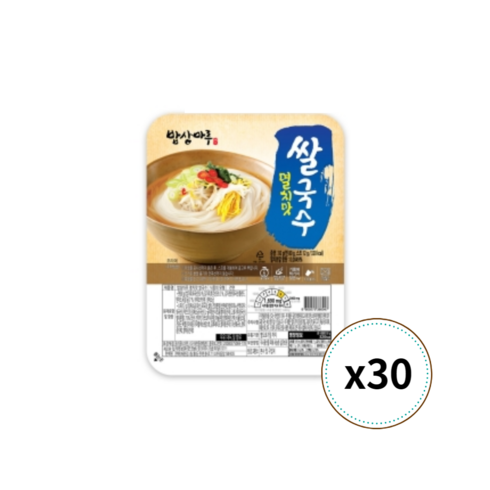 다미소반 쌀국수 30개  - 밥상마루 쌀국수 멸치맛, 92g, 30개