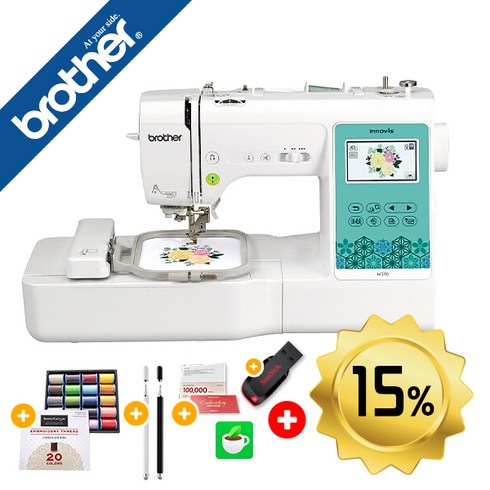 부라더미싱 이노비스 M370 가정용 브라더 자수겸용 미싱 신제품 무선기능 및 아스트피라