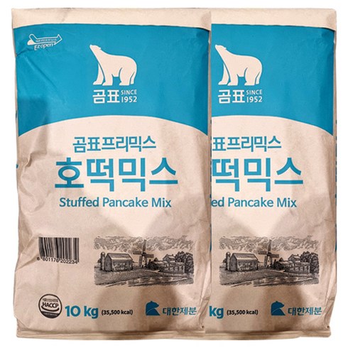 곰표호떡믹스 - 대한제분 곰표 호떡믹스 10kg X 2개입 (총20kg), 2개