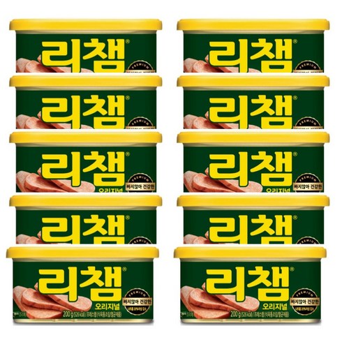 리챔 오리지널 햄통조림, 200g, 10개