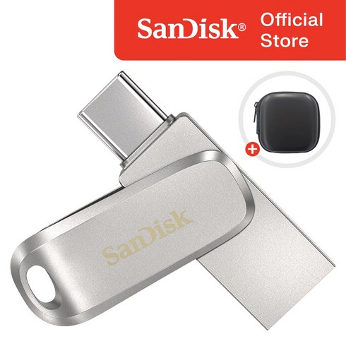 1tbusb - 샌디스크 울트라 듀얼 럭스 C타입 USB 3.1 SDDDC4 / USB 케이스 증정, 1TB, 1개