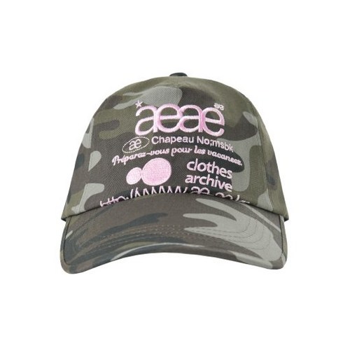 에이이에이이모자 - [에이이에이이] Web Logo Camo 5Pannel Cap [GREEN] - 6월 말 입고 예정