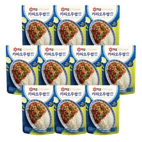 백설덮밥소스 - 백설 카파오무쌉덮밥소스, 150g, 10개