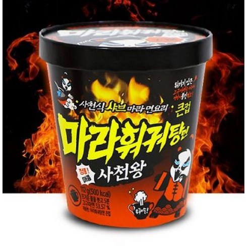 사천왕 마라훠궈 탕면, 112g, 3개