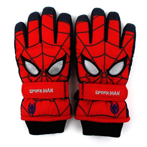 2023년 가성비 최고 스키장갑 키즈 - 윙하우스 남아용 마블 스파이더맨 페이스 터치 스키장갑 MV0222
