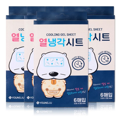 열냉각시트 - 곰탱이 열냉각시트 6매입, 6개, 5개