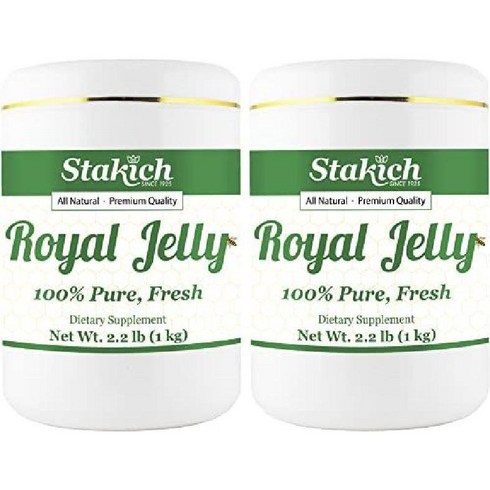로얄살루트21가격 - 미국 Stakich 로얄젤리 순수 로열젤리 생로얄제리 2kg, 1개