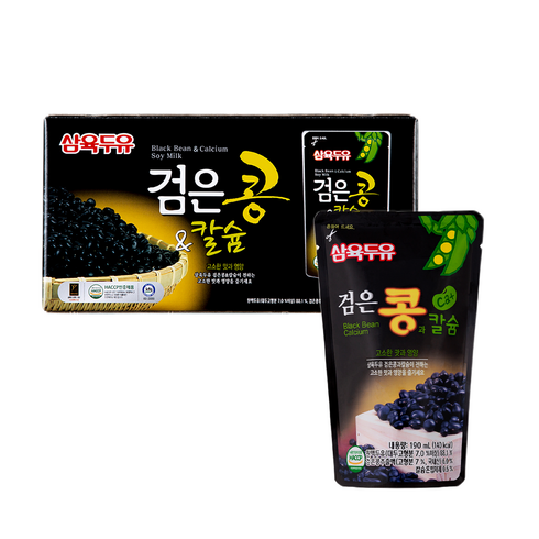 삼육 검은콩앤칼슘파우치 190ml 80팩, 80개