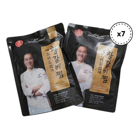 [방송구성] 에드워드권의 참 갈비찜 500g x 7팩 (총 3.5kg) 국내산 소갈비, 500g X 7팩 총 3.5kg, 7개