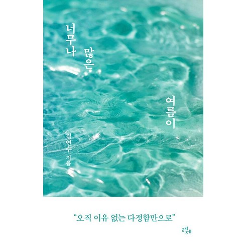 너무나많은여름이 - 레제 너무나 많은 여름이 (9791196722012), 김연수