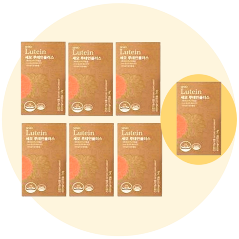 세모 루테인 플러스 450mg 120캡슐 6병+1병, 7병