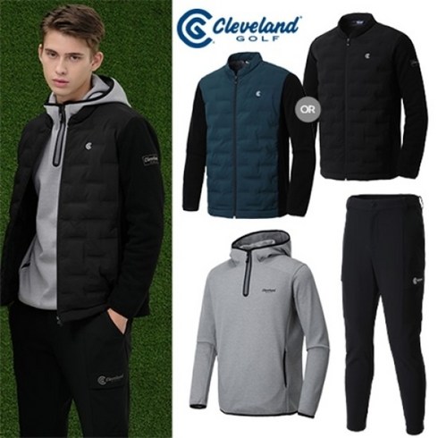 2023년 가성비 최고 클리브랜드골프웨어 - 클리브랜드 골프 라운딩패키지 3종SET(남)