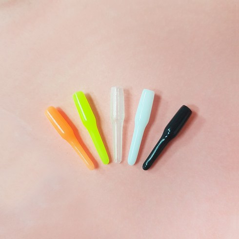 국산 애플펜슬 케미꽂이 3mm 4mm 낱개10개입 투명 흰색 검정 주황 노랑 투명 펜촉캡, 3mm 투명_10개입