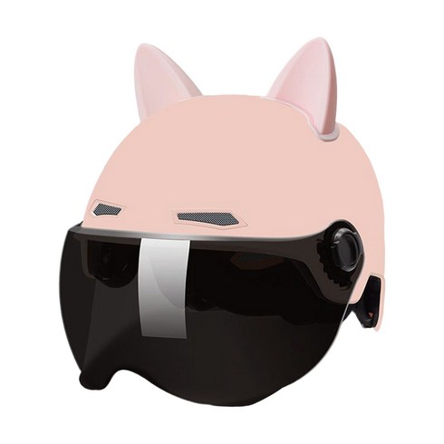 2023년 가성비 최고 스키헬멧토끼 - 모던한 토끼귀 디자인 자전거 헬멧 고글헬멧 성인용, 폴리프로필렌, 핑크