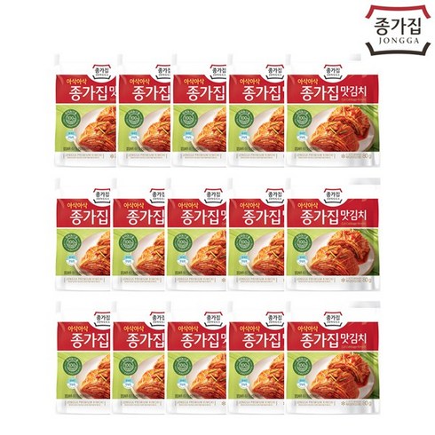 면세점소포장김치 - [종가집] 맛김치80g(파우치)x15EA(소포장), 80g, 15개