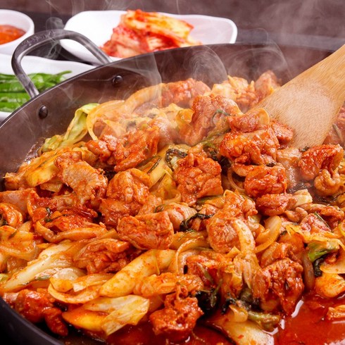 통나무닭갈비 - 참도깨비 춘천닭갈비 ONLY 닭다리살 순살 닭갈비 750g, 4개