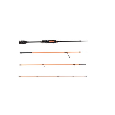 아부 가르시아 (Abu Garcia) 라이트 게임 스피닝로드 솔티 스타일 컬러 STCS-664LS-PO 패션 오렌지.