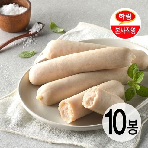 하림 [하림 본사직영] 하림이닭 닭가슴살 소시지 오리지널 120g 10팩, 1세트