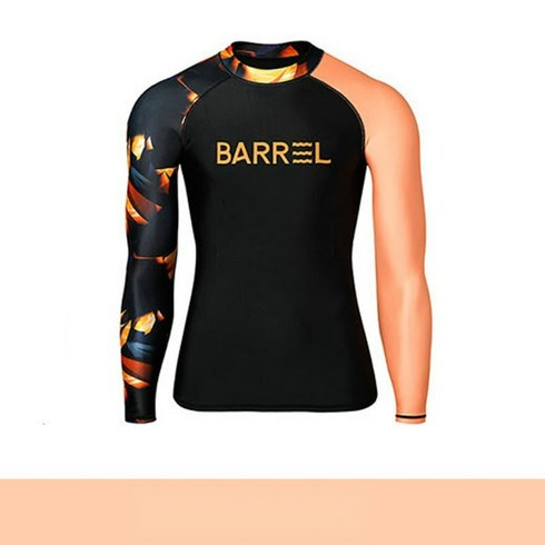 배럴서핑수트 - BARREL 새로운 잠수복 남자 수영복 긴팔 선 스크린 속건성 수영복 해파리 슈트 서핑 슈트 스노클링 슈트