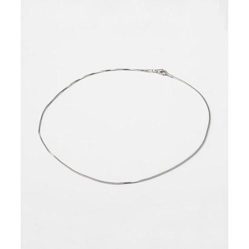 HALDEN simple snake chain necklace (N001_silver)