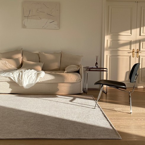 노미아 워셔블 러그 카페트 물빨래 식탁 침대 특대형 여름 면 여름용 매트 먼지안나는 빨아쓰는