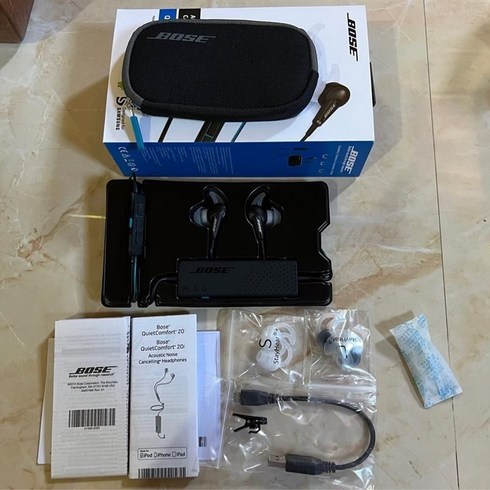 Bose QuietComfort20 QC20 인이어 노이즈 캔슬링 이어폰 헤드셋 안드로이드 아이폰 호환용 보스QC20, B. Android (화이트 White)