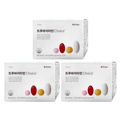 트루바이타민 - 트루바이타민 Choice 초이스 공유 비타민 1840 mg x 30포 5박스, 46.2g, 3개